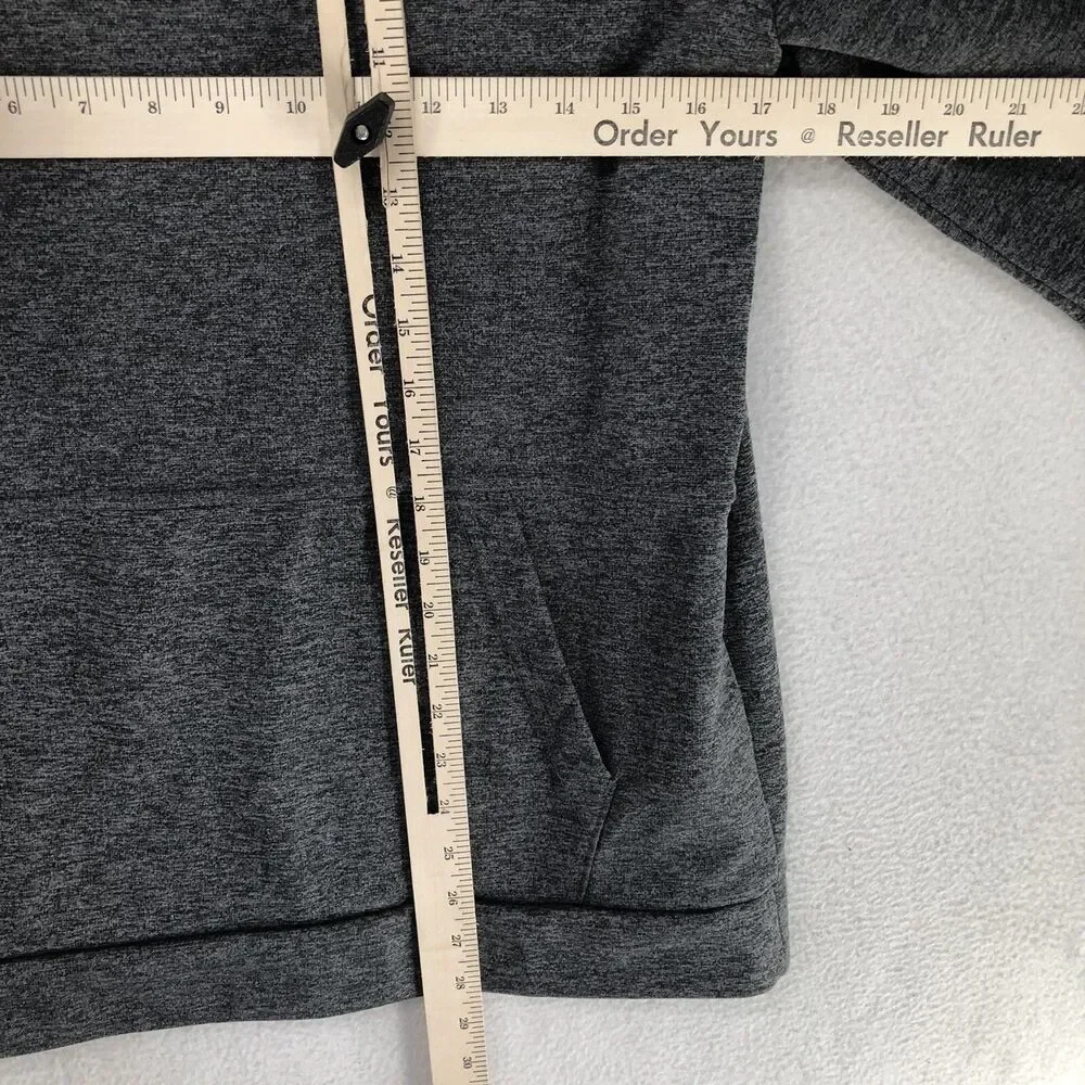 Nike Sweatshirt Men's Small Gray Dri-Fit Training Therma Zip Pocket Standard